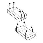 Фиксация Fetish Fantasy Series Limited Edition Wraparound Mattress Restraints - Black