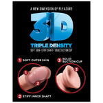 Фаллоимитатор на присоске King Cock Plus 9 Triple Density Cock - Flesh