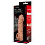 Насадка на фаллос с крупными бугорками и отверстием для мошонки COCK SLEEVE RES.003
