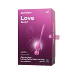 Вагинальные шарики с вибрацией Satisfyer Love Birds 1 Connect App, розовый, 22,2 см