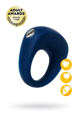Эрекционное кольцо на пенис Satisfyer Power Ring, силикон, синий 5,5 см.